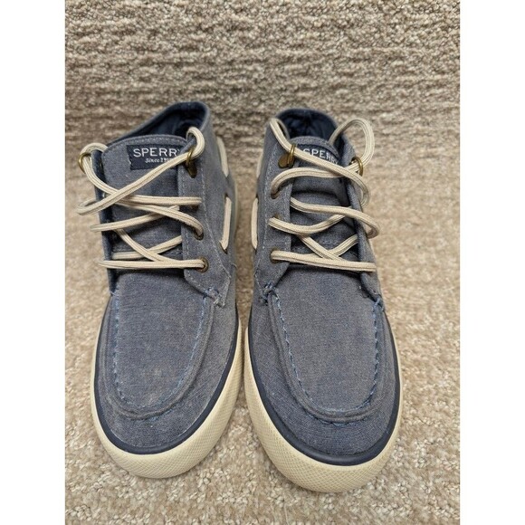 Sperry Pier Crest Ankle Deck Boots Women’s 6M Light Blue Memory Foam Waterproof - Picture 8 of 11